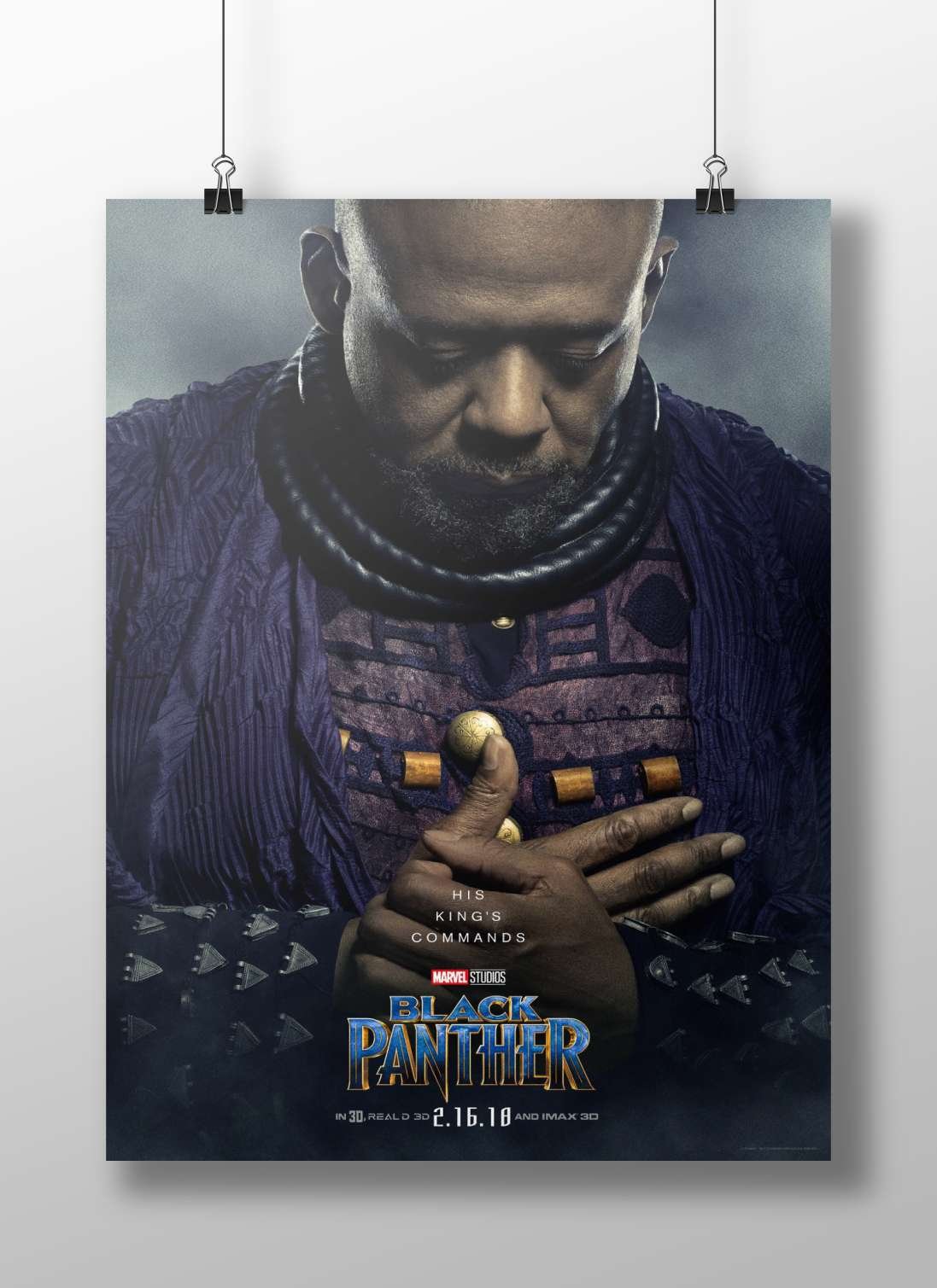 T'Chaka from Black Panther (Marvel Cinematic Universe) T'Chaka From Black Panther - Royalty Poster