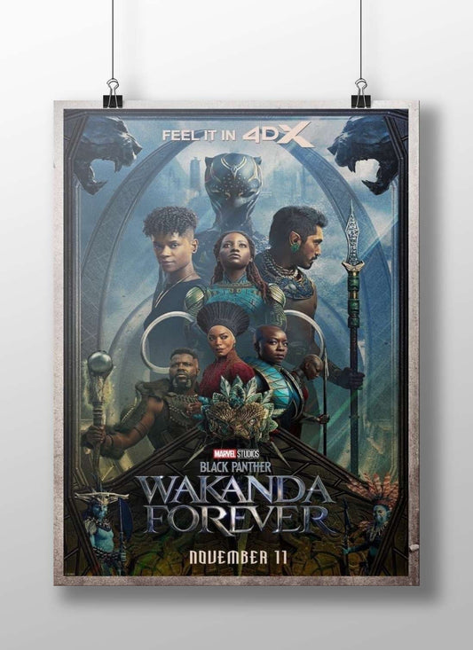 Black Panther: Wakanda Forever (Marvel Studios film) T'Challa Wakanda - Heroic Pop Art Poster