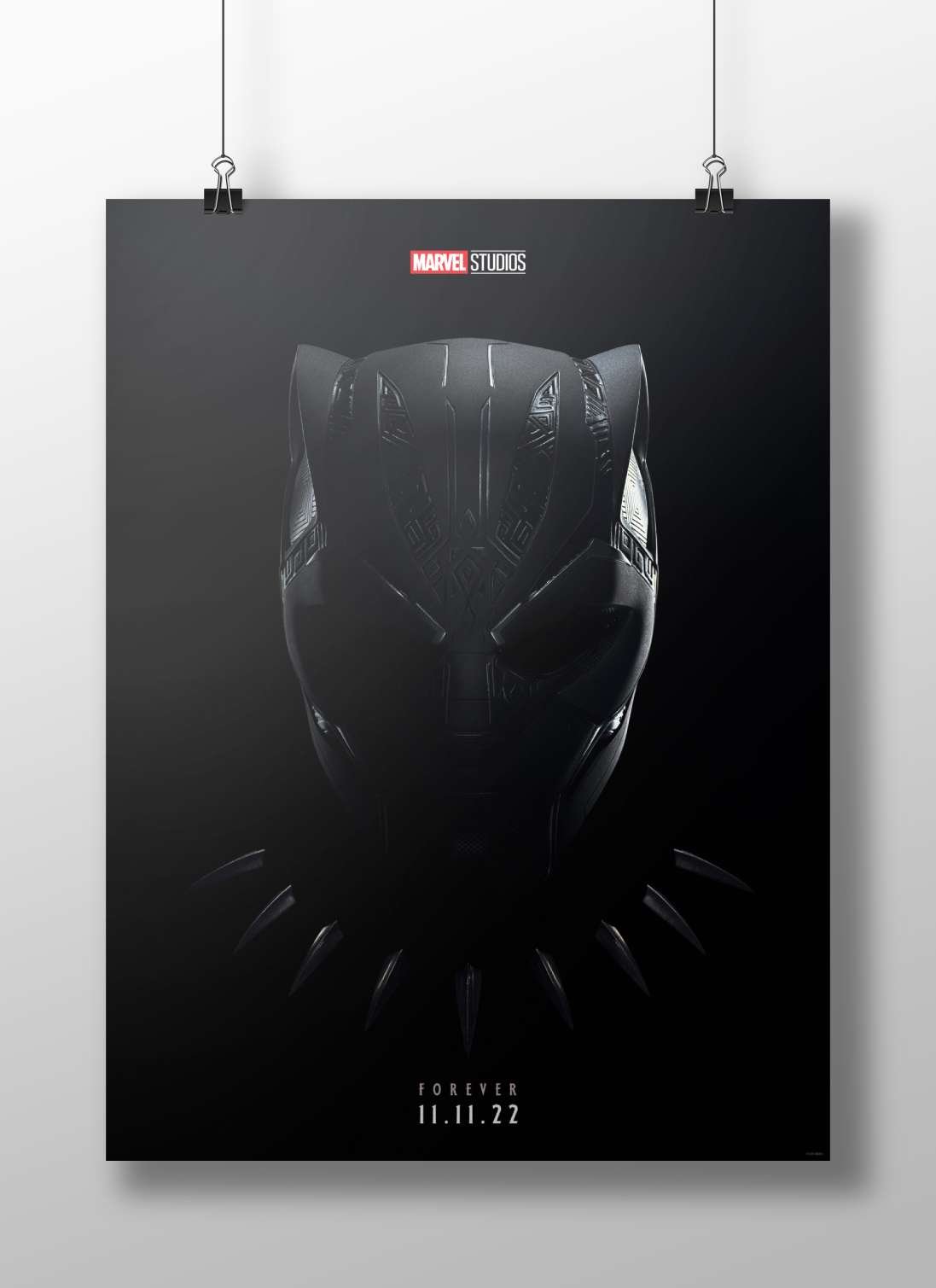 Black Panther mask from Marvel Studios' Black Panther: Wakanda Forever franchise. T'Challa'S Mask - Bold
