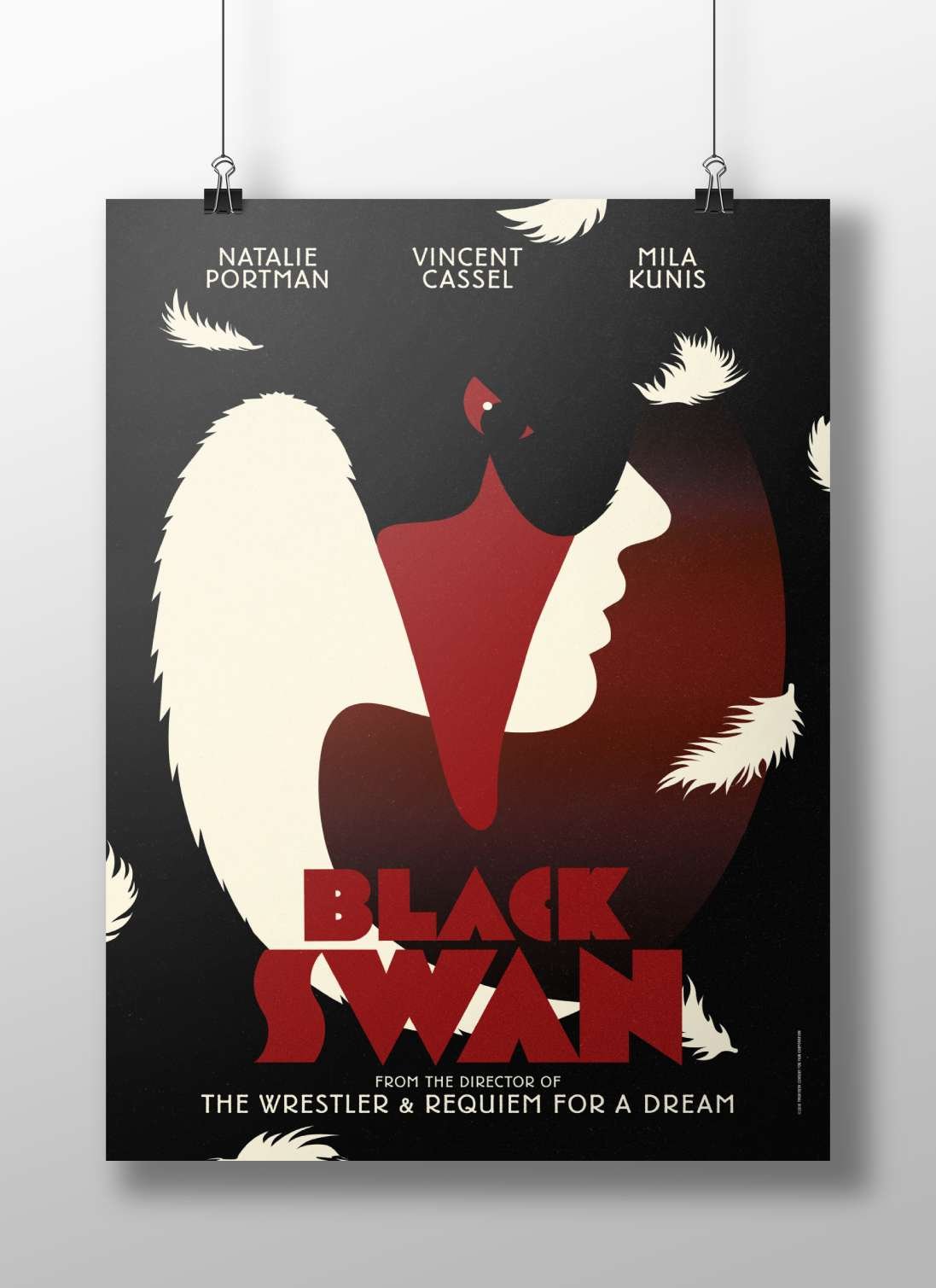 The movie "Black Swan" (starring Natalie Portman, Vincent Cassel, Mila Kunis) Black Swan - Abstract