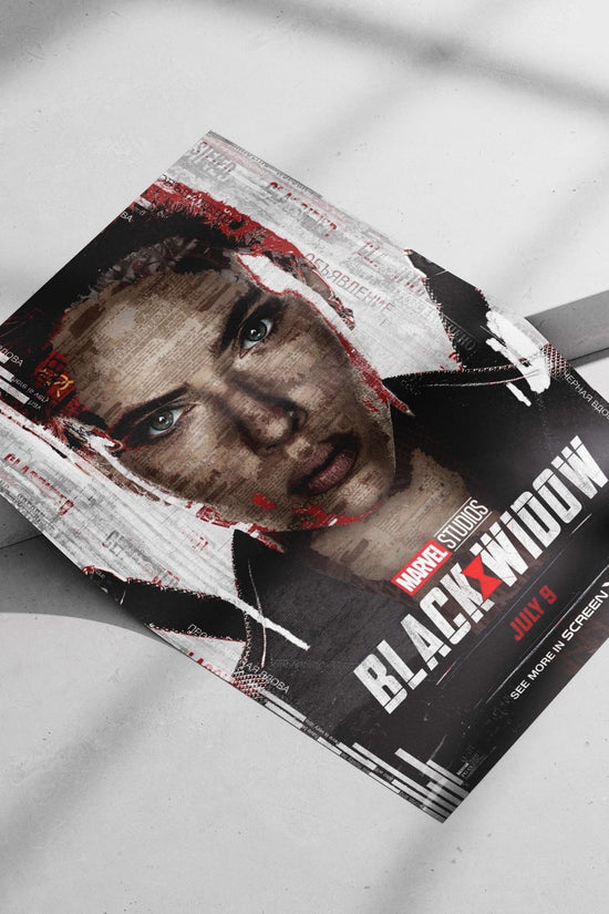 Natasha Romanoff (Black Widow), Marvel Studios' film Black Widow - Glitch Art Poster
