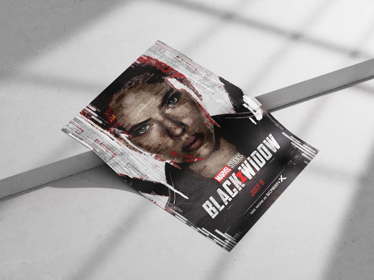 Natasha Romanoff (Black Widow), Marvel Studios' film Black Widow - Glitch Art Poster