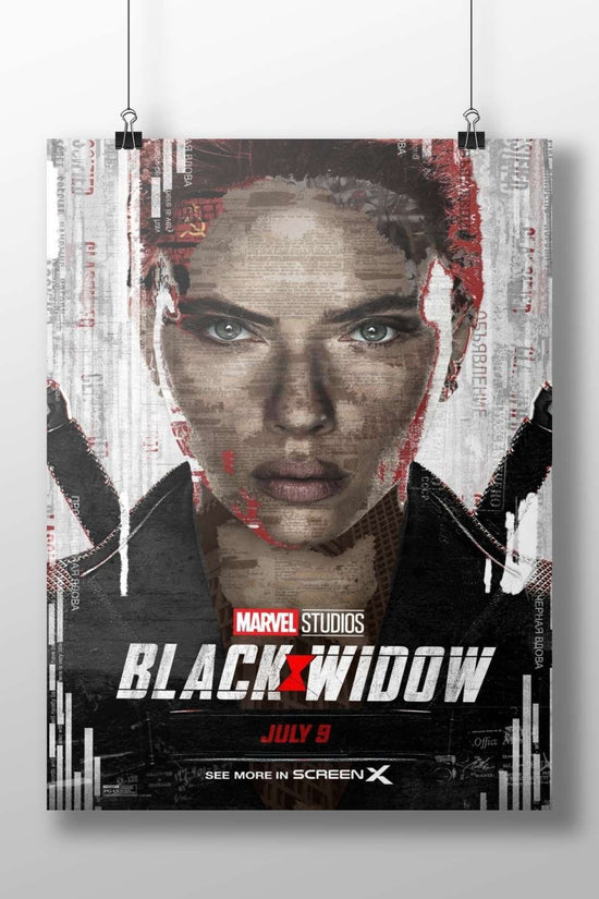 Natasha Romanoff (Black Widow), Marvel Studios' film Black Widow - Glitch Art Poster