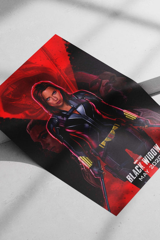 Black Widow (Natalia Romanova, Marvel Cinematic Universe) Black Widow - Empowered Pop Art Poster