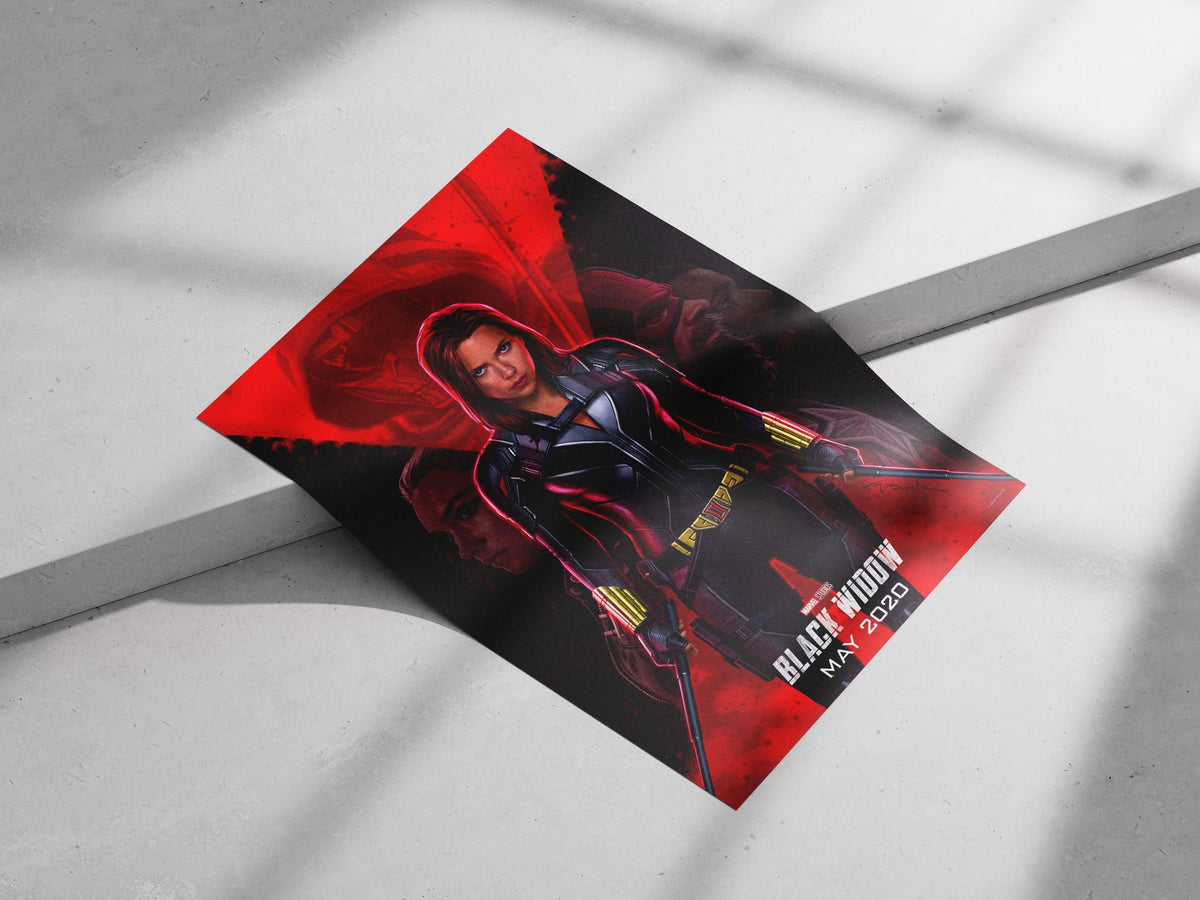 Black Widow (Natalia Romanova, Marvel Cinematic Universe) Black Widow - Empowered Pop Art Poster