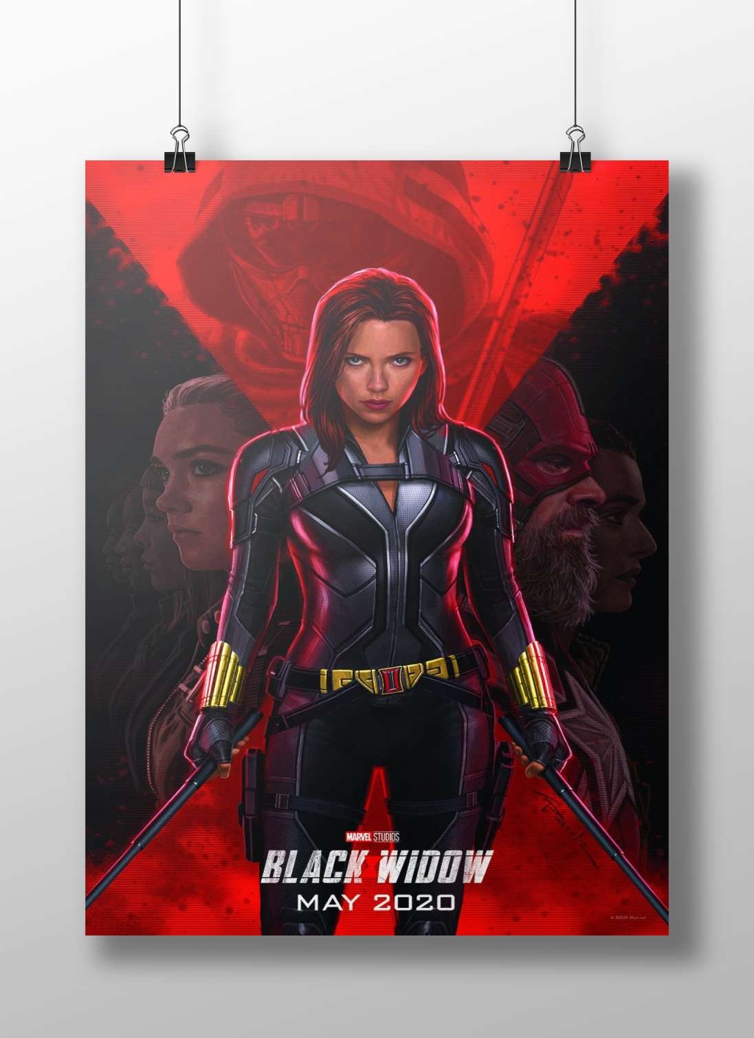 Black Widow (Natalia Romanova, Marvel Cinematic Universe) Black Widow - Empowered Pop Art Poster