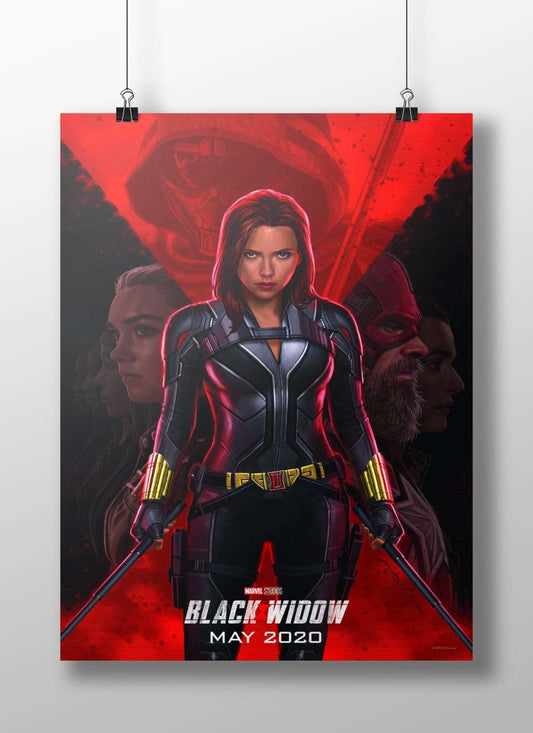 Black Widow (Natalia Romanova, Marvel Cinematic Universe) Black Widow - Empowered Pop Art Poster