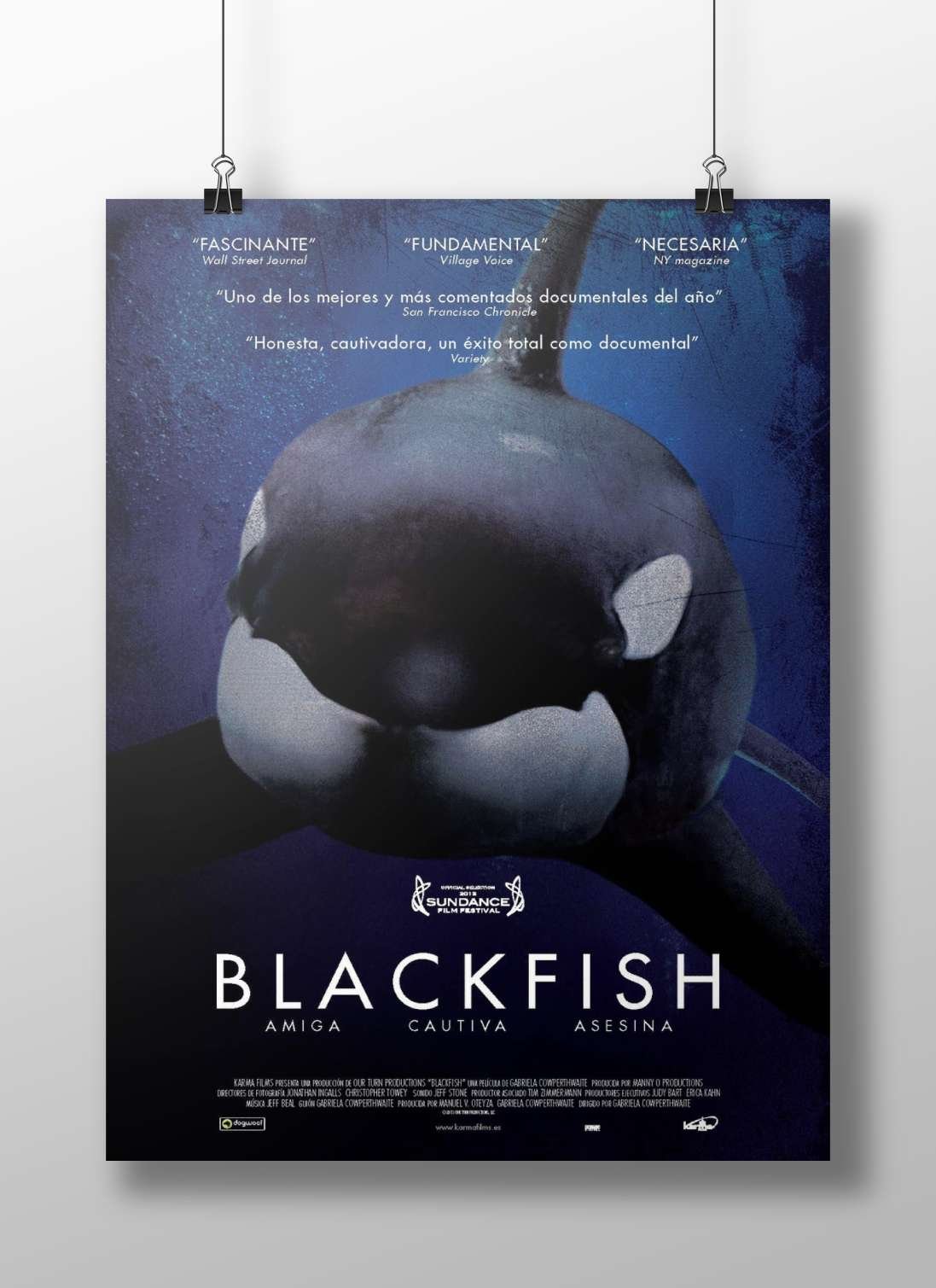 Blackfish (the documentary film by Gabriela Cowperthwaite) Tilikum - Saving The Whales Poster