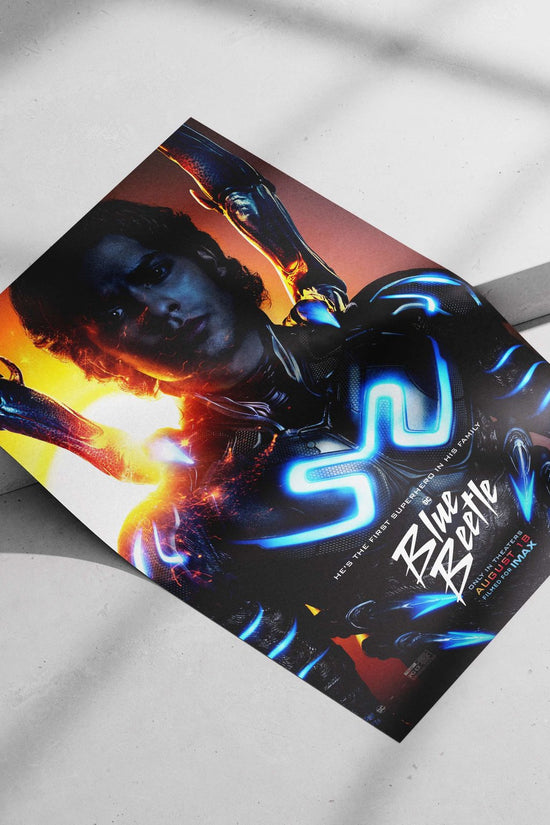 Blue Beetle (the DC Comics superhero) from the film "Blue Beetle" (2023) Blue Beetle -
