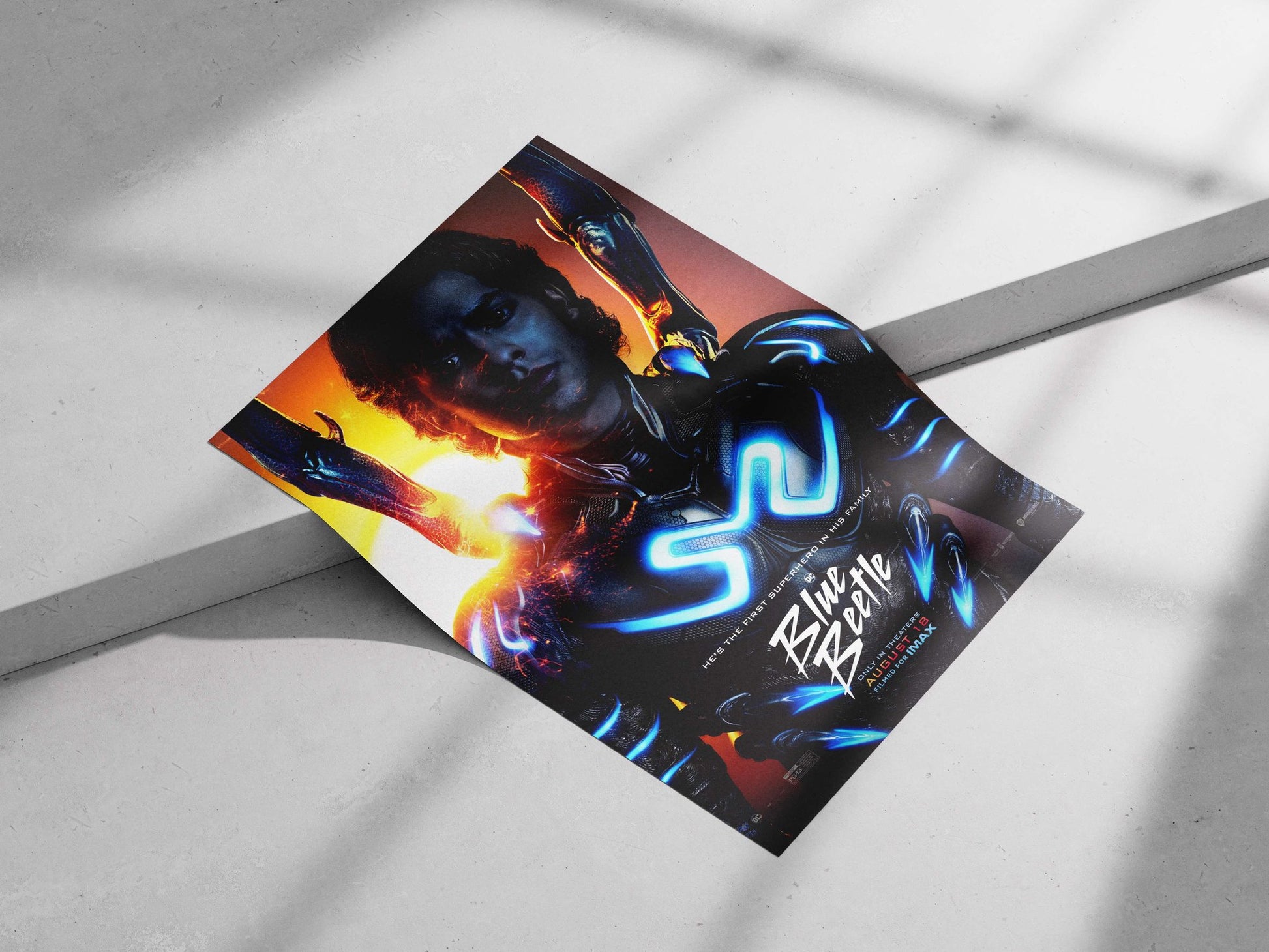 Blue Beetle (the DC Comics superhero) from the film "Blue Beetle" (2023) Blue Beetle -