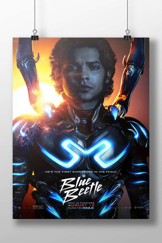 Blue Beetle (the DC Comics superhero) from the film "Blue Beetle" (2023) Blue Beetle -