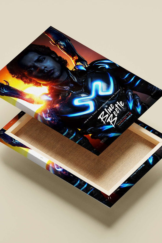 Blue Beetle (the DC Comics superhero) from the film "Blue Beetle" (2023) Blue Beetle -