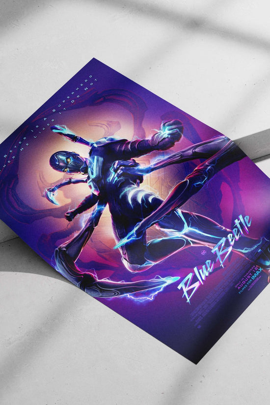 Jaime Reyes as Blue Beetle (DC Comics) Jaime Reyes - Blue Beetle Pop Art Poster
