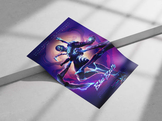 Jaime Reyes as Blue Beetle (DC Comics) Jaime Reyes - Blue Beetle Pop Art Poster