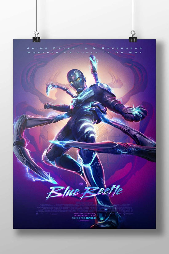 Jaime Reyes as Blue Beetle (DC Comics) Jaime Reyes - Blue Beetle Pop Art Poster
