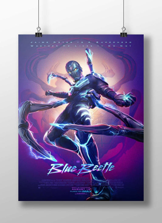 Jaime Reyes as Blue Beetle (DC Comics) Jaime Reyes - Blue Beetle Pop Art Poster