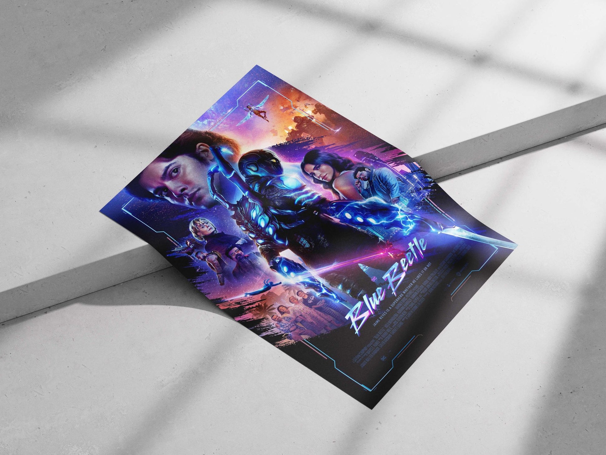 Jaime Reyes (real name) as Blue Beetle in DC Comics' superhero franchise. Jaime Reyes -