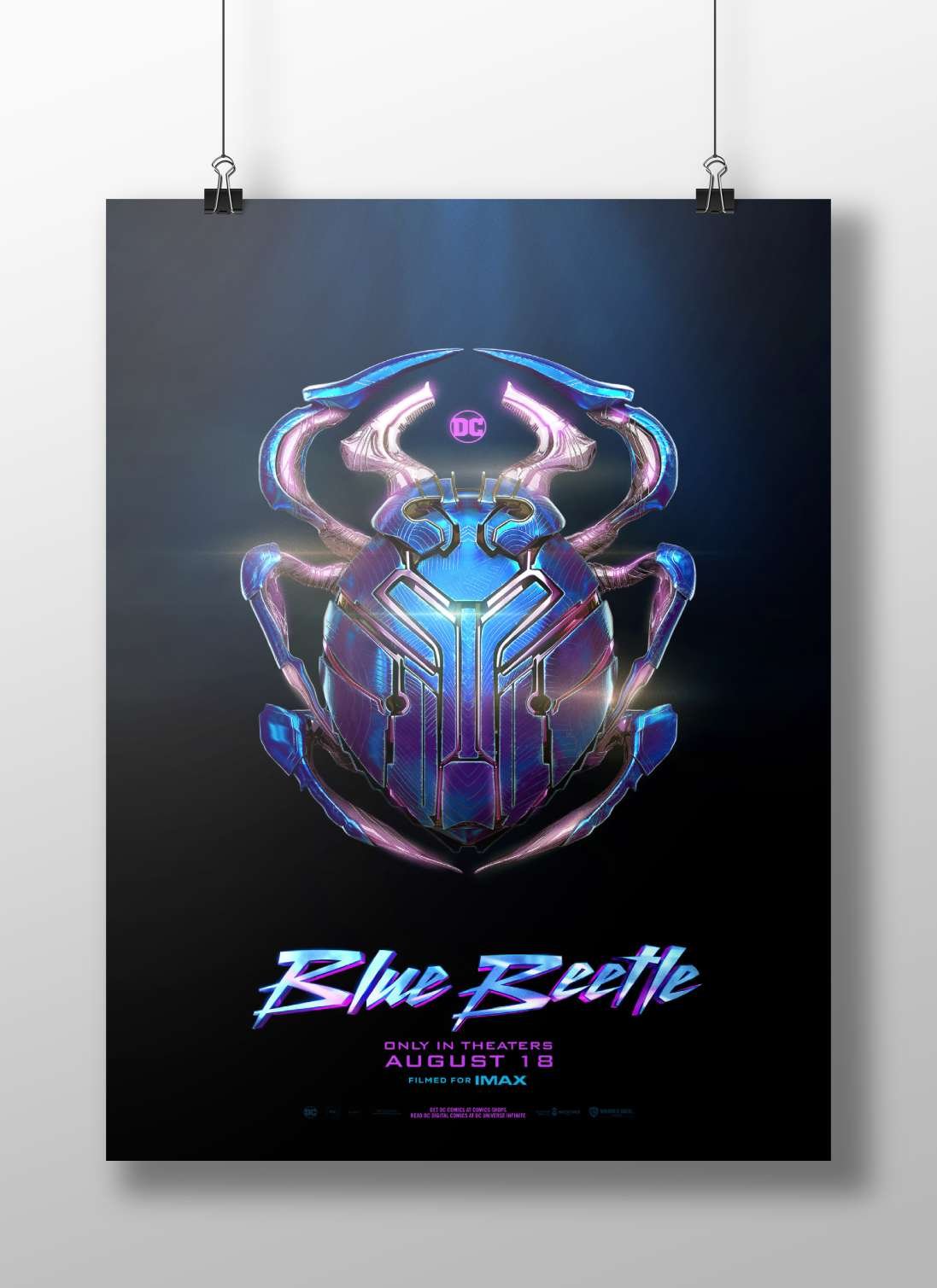 Blue Beetle (DC Comics superhero film) Blue Beetle Iconic Hero Poster