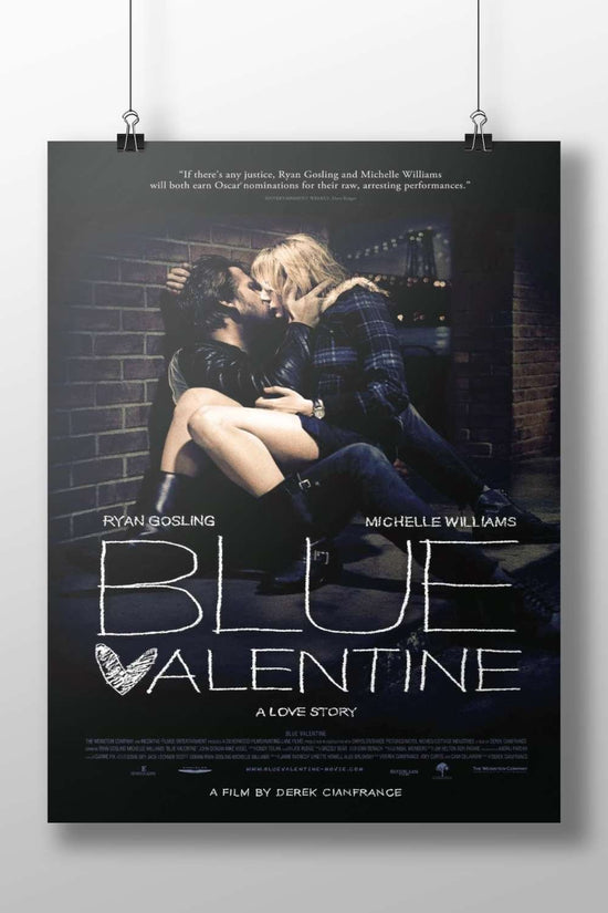 The film "Blue Valentine" starring Ryan Gosling and Michelle Williams. Blue Valentine - Noir Heartbreak
