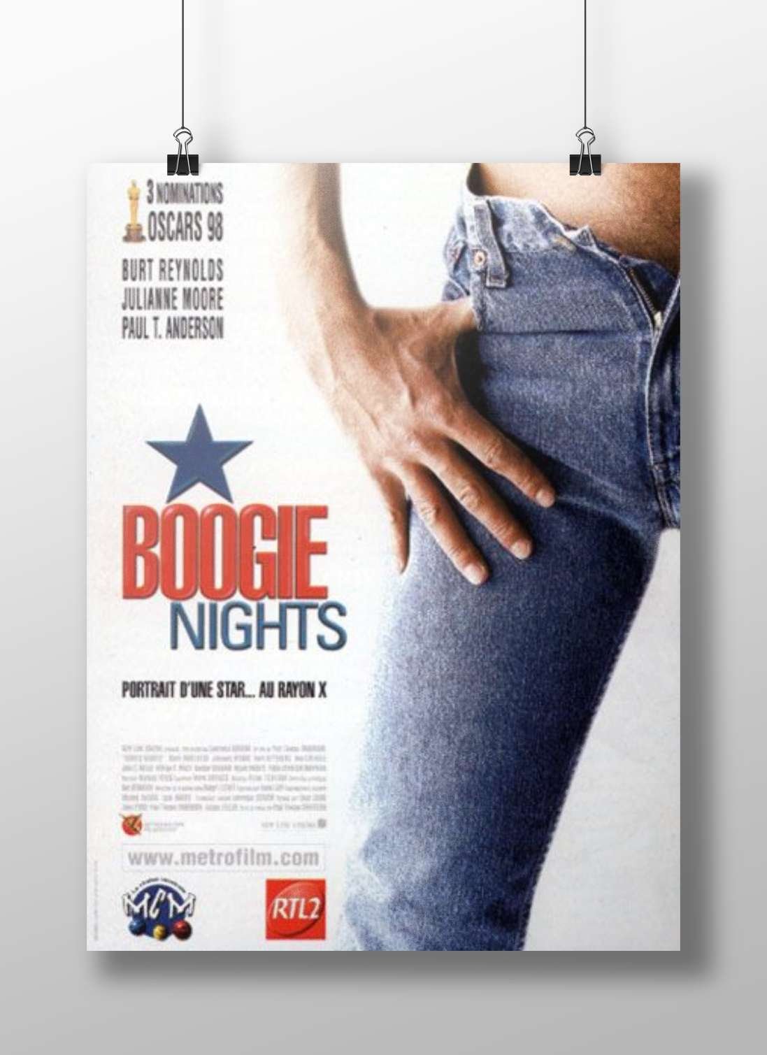 Boogie Nights Malcolm Macdowell - Neon Nightlife Poster