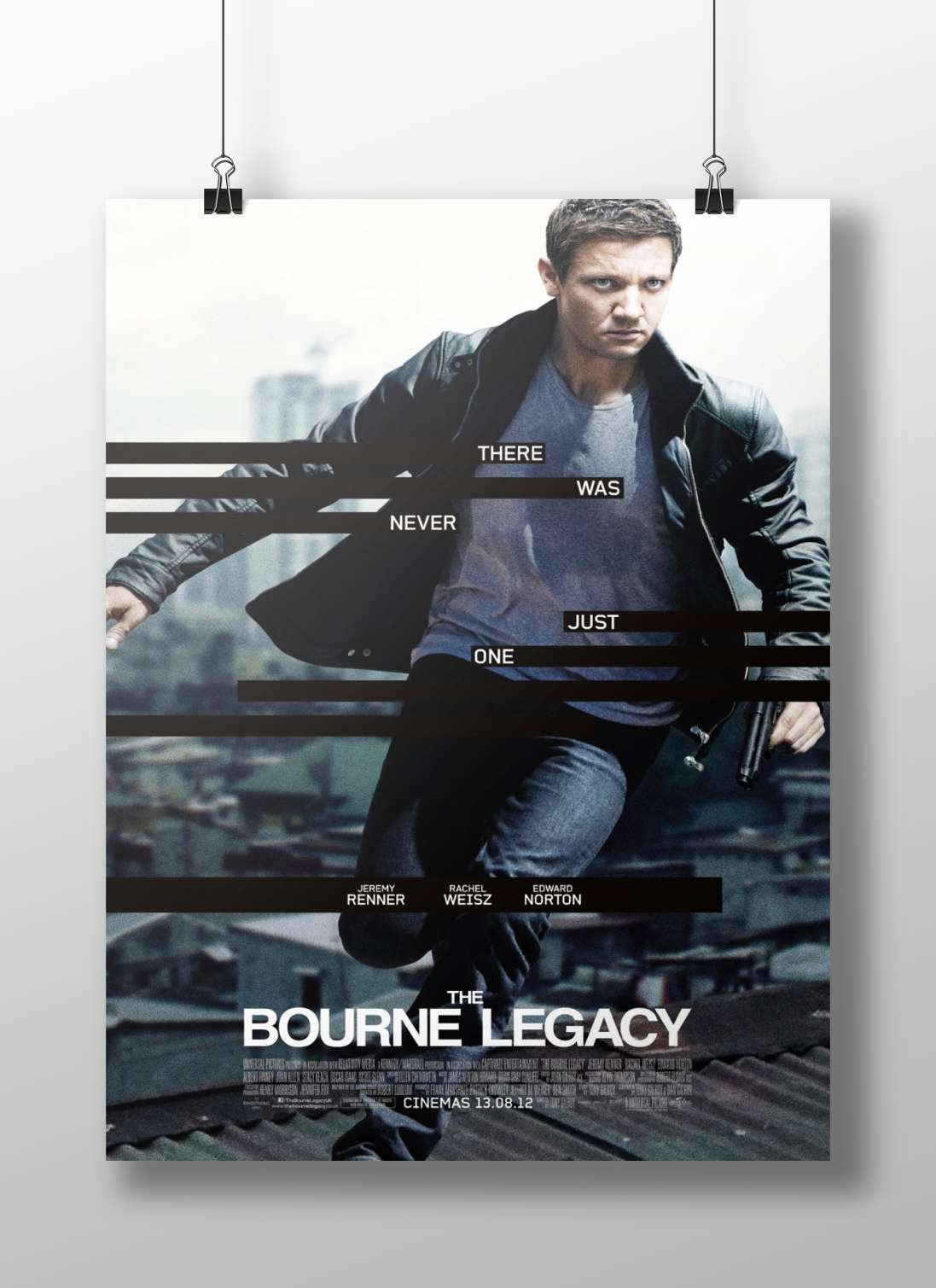 The Bourne Legacy (2012 film starring Jeremy Renner, Rachel Weisz, and Edward Norton). Jason Bourne