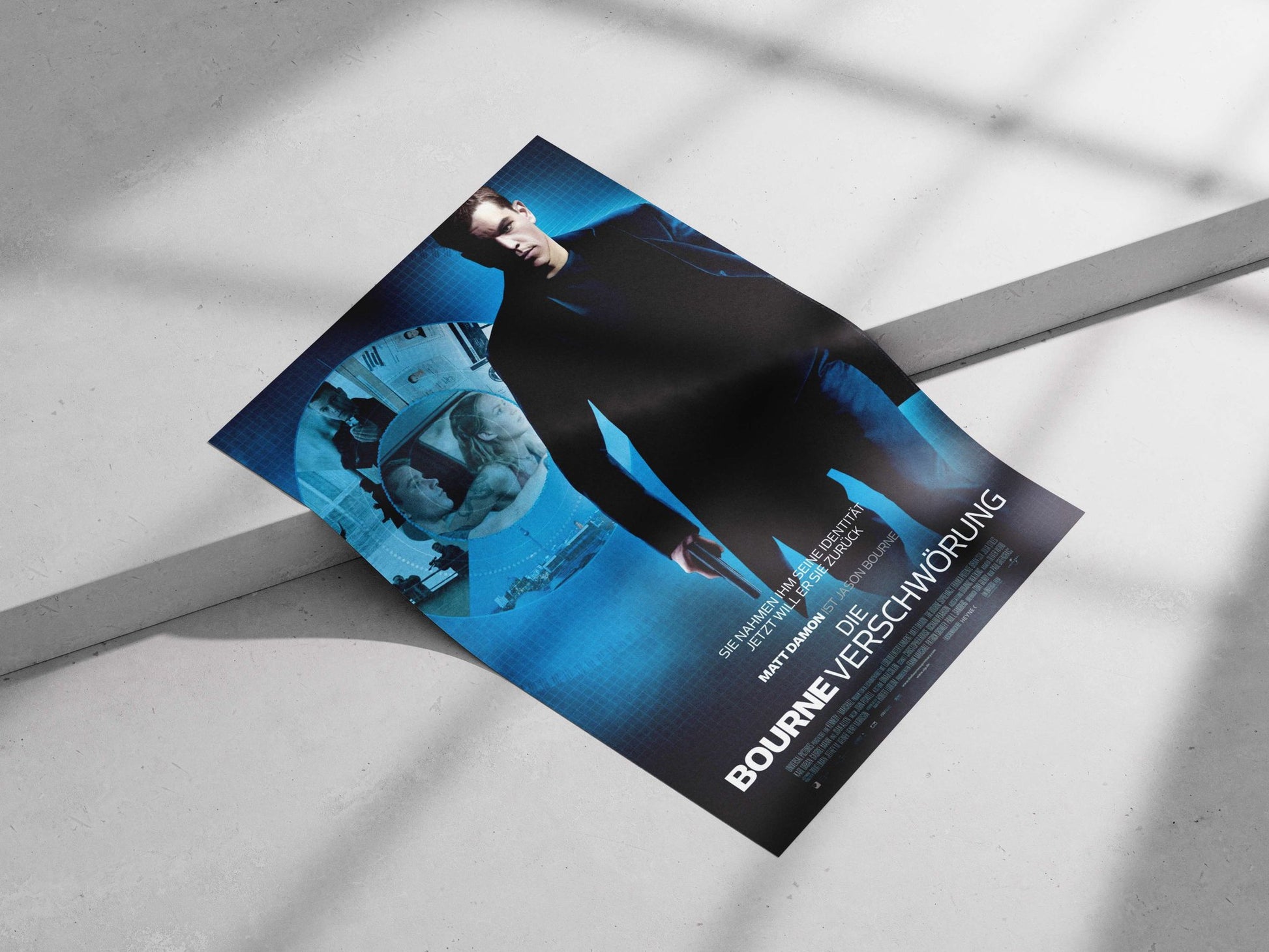 Jason Bourne (from The Bourne franchise) Jason Bourne - Espionage Blueprint Poster
