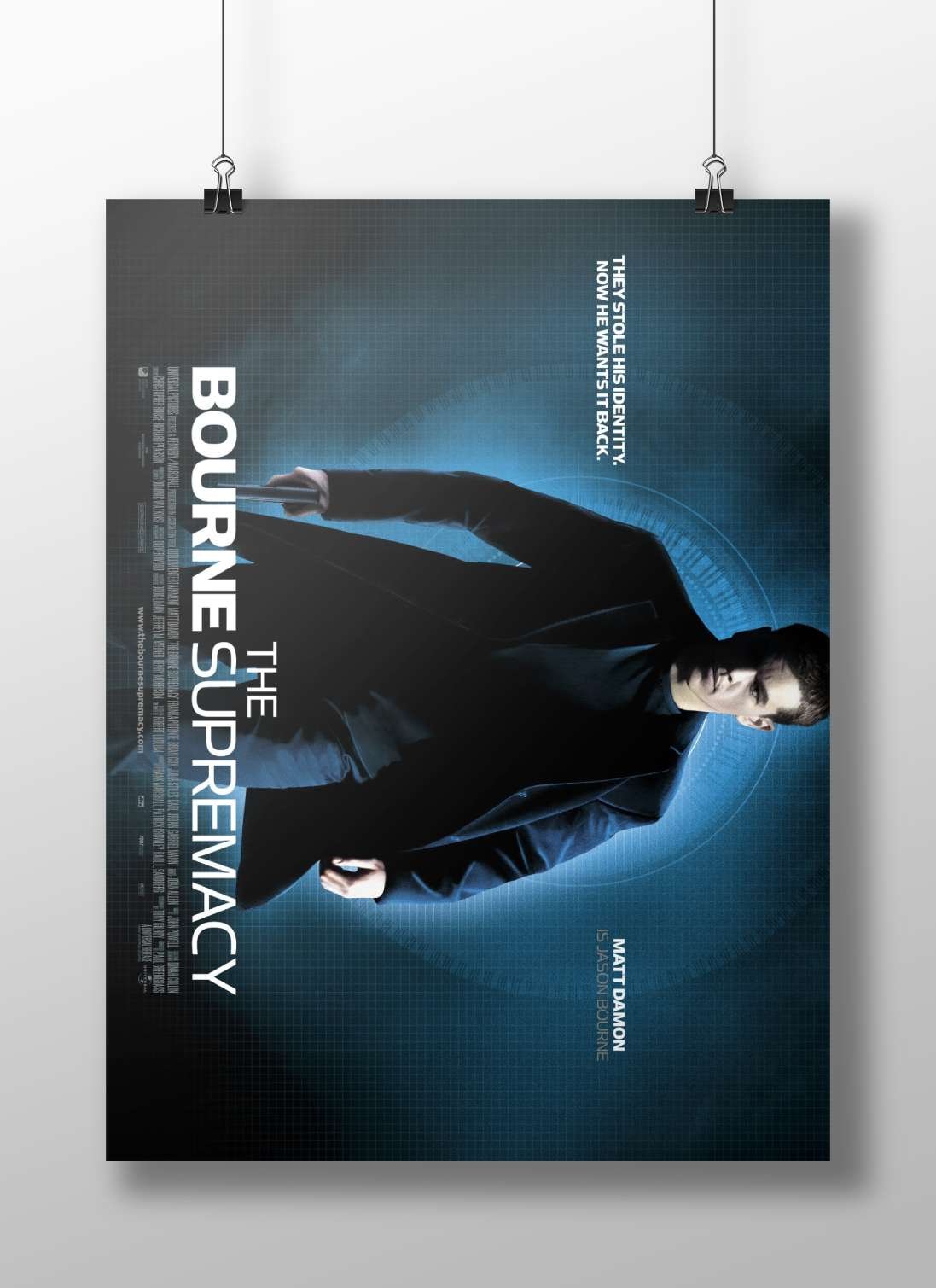 The Bourne Supremacy (film in the Bourne franchise) Jason Bourne - Escape Blueprint Poster
