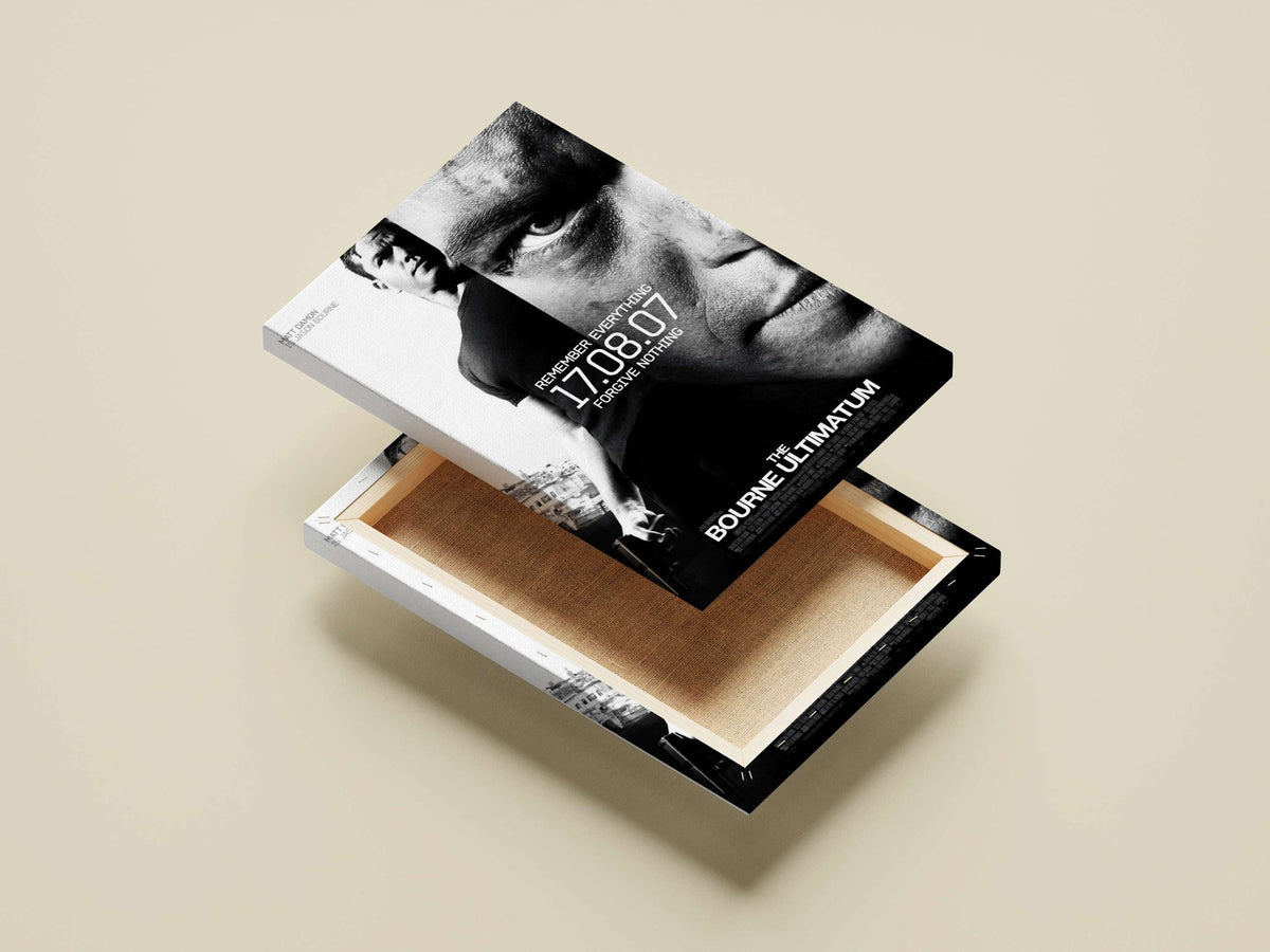 The Bourne Ultimatum (Bourne franchise film starring Jason Bourne) Jason Bourne - Espionage Noir Poster
