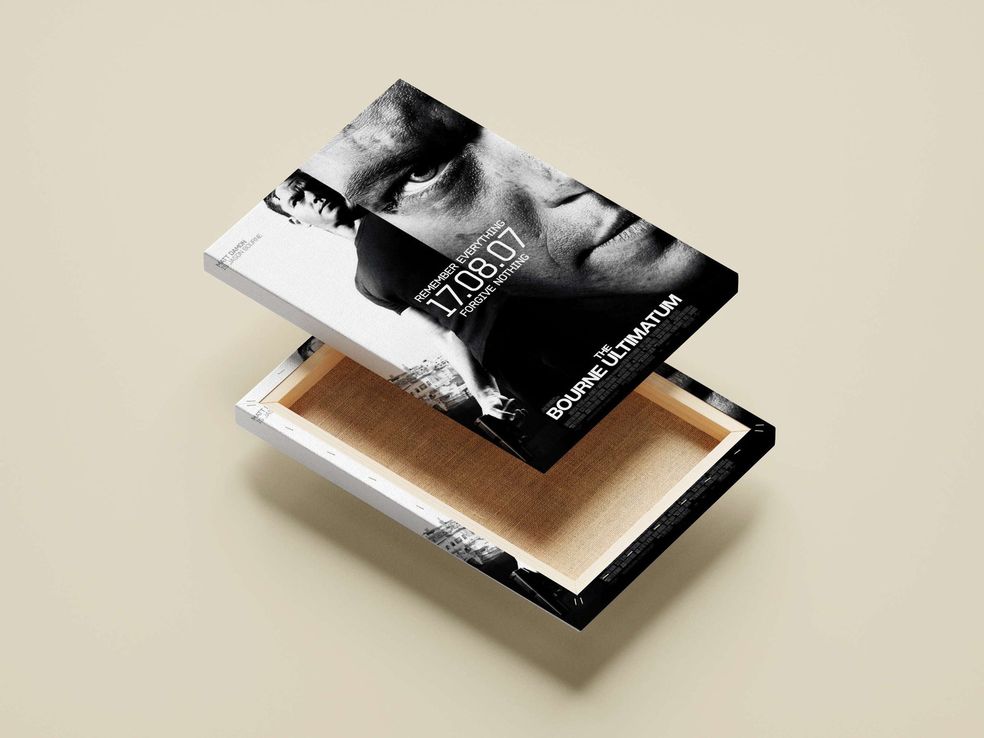 The Bourne Ultimatum (Bourne franchise film starring Jason Bourne) Jason Bourne - Espionage Noir Poster