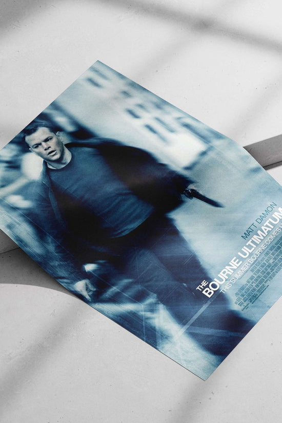 The Bourne Ultimatum Jason Bourne - Espionage Blueprint Poster