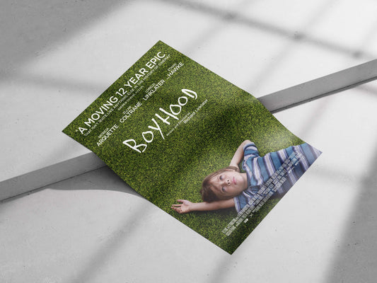 The film "Boyhood" (2014) directed by Richard Linklater, starring Ellar Coltrane, Patricia Arquette, Lorelei Linklater,