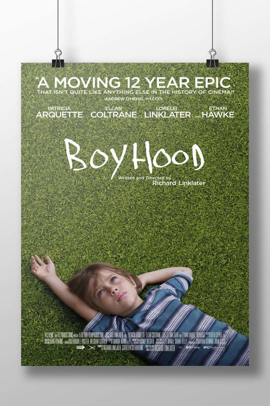 The film "Boyhood" (2014) directed by Richard Linklater, starring Ellar Coltrane, Patricia Arquette, Lorelei Linklater,