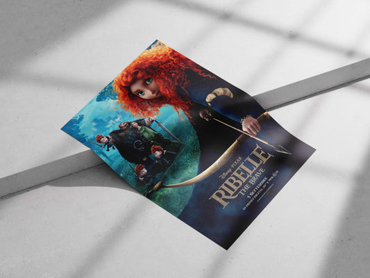 Brave (Disney/Pixar animated film) Merida - Fiercely Free Poster