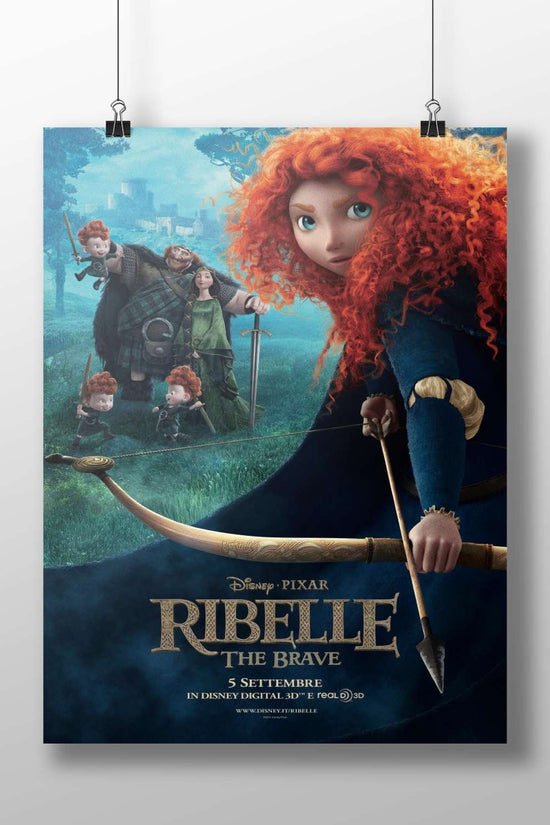 Brave (Disney/Pixar animated film) Merida - Fiercely Free Poster