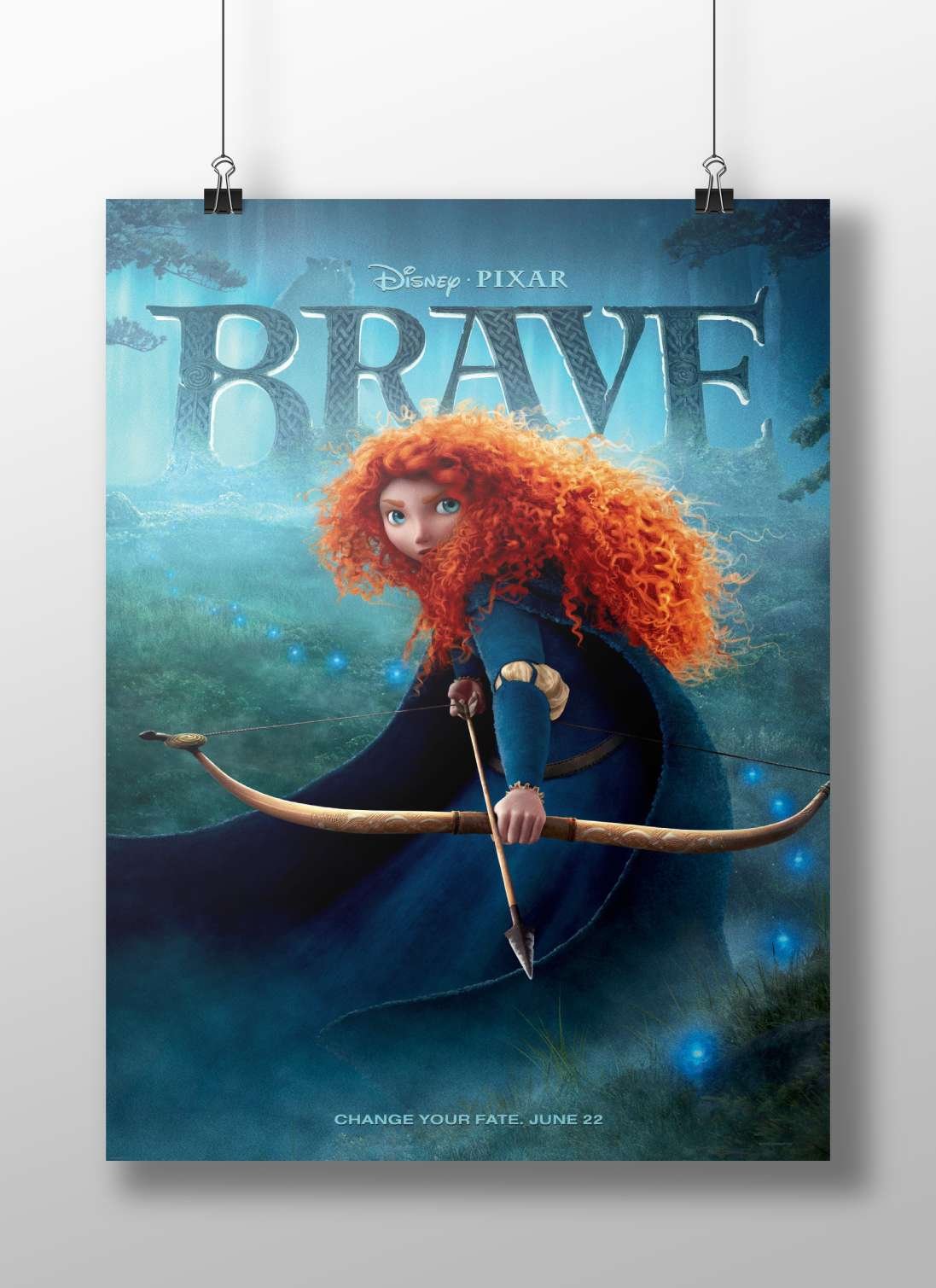 Disney Pixar's "Brave" (franchise, animated film) Merida - Brave Heart Poster
