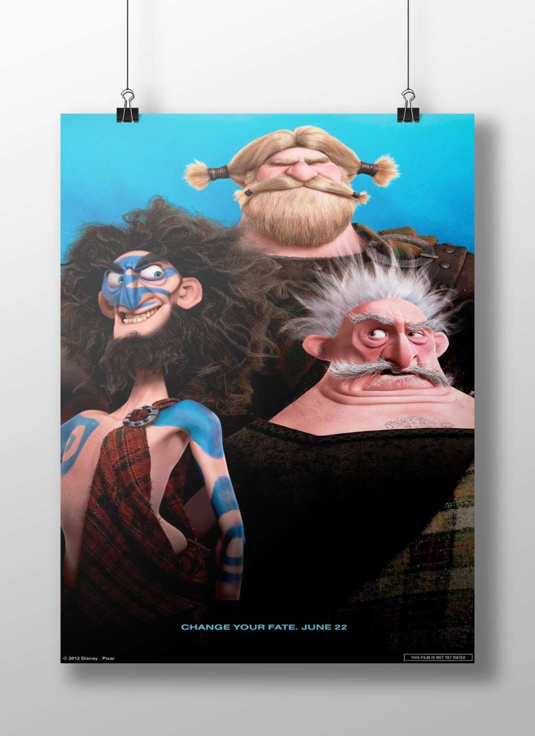 Characters from Disney/Pixar's "Brave" (2012 film) Merida - Brave Highland Warrior Poster