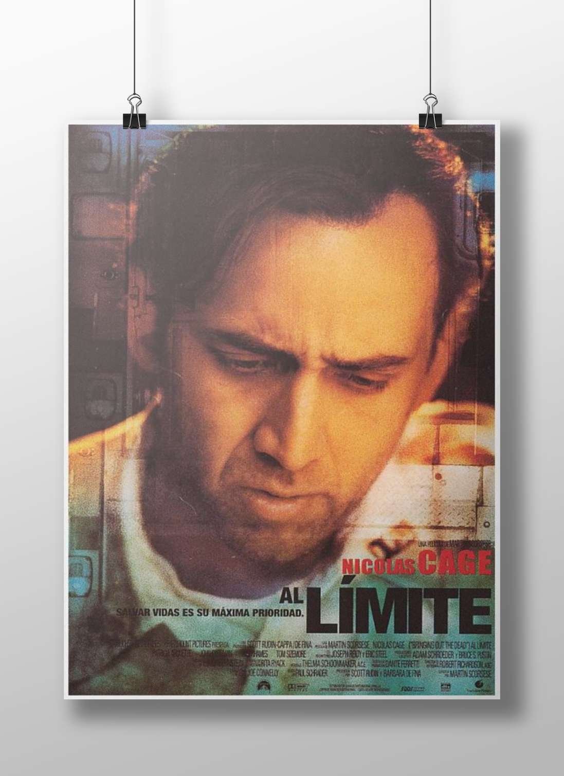Nicolas Cage in the film "Al Límite" Al Límite - Iconic Nicolas Cage Poster