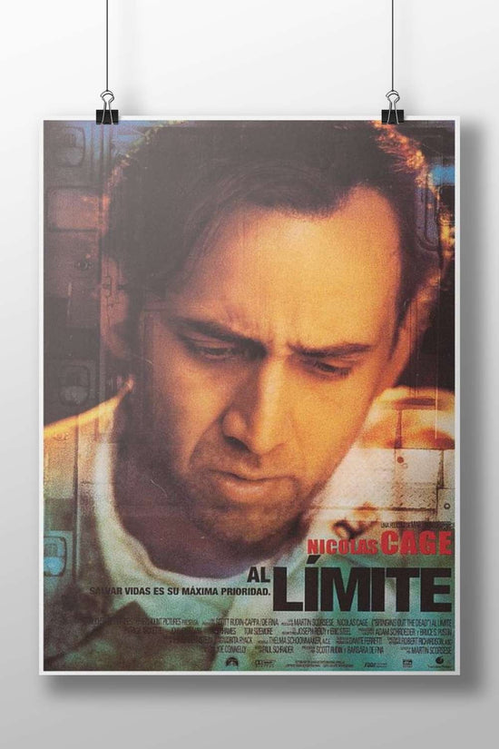 Nicolas Cage in the film "Al Límite" Al Límite - Iconic Nicolas Cage Poster