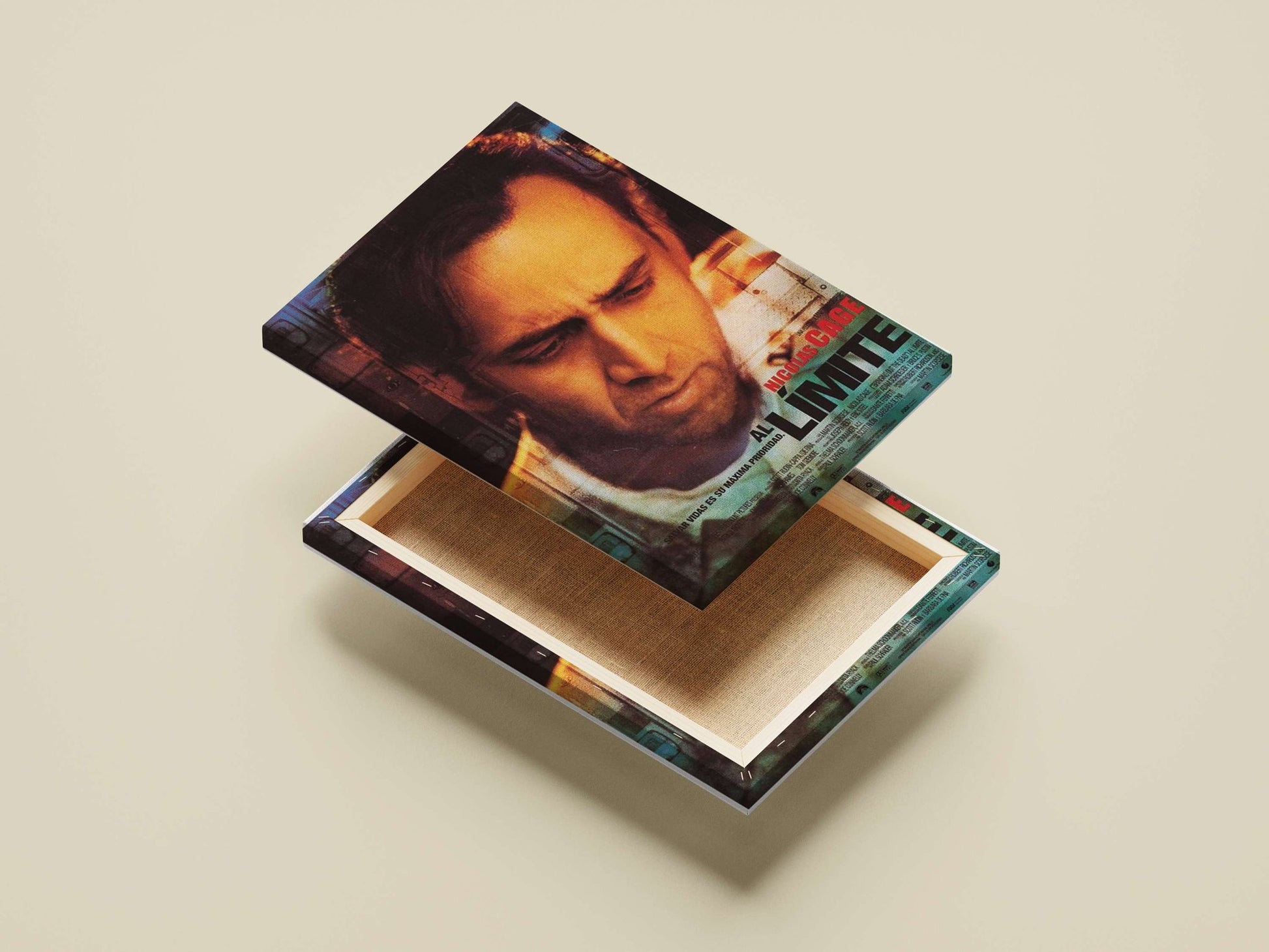 Nicolas Cage in the film "Al Límite" Al Límite - Iconic Nicolas Cage Poster