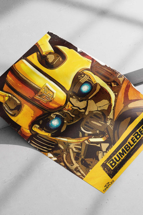 Bumblebee (a Transformer character from the Transformers franchise) Bumblebee Vintage Bionic Wall Art