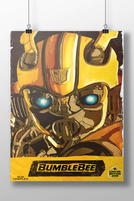 Bumblebee (a Transformer character from the Transformers franchise) Bumblebee Vintage Bionic Wall Art