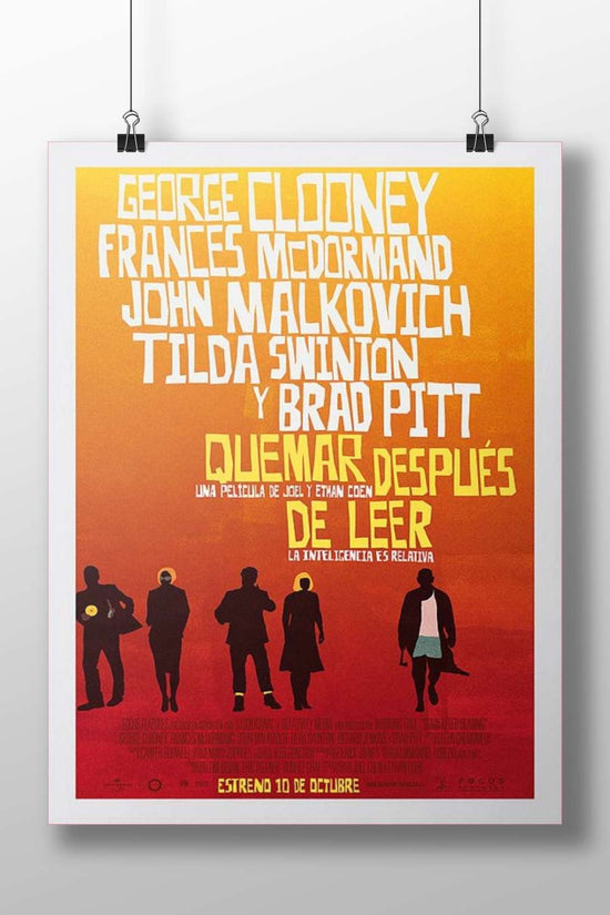 Burn After Reading (2008 film starring George Clooney, Frances McDormand, John Malkovich, Tilda Swinton, Brad
