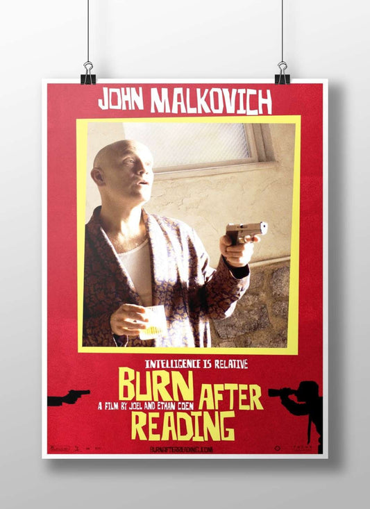 Burn After Reading (film by Joel and Ethan Coen featuring John Malkovich) Burn After Reading