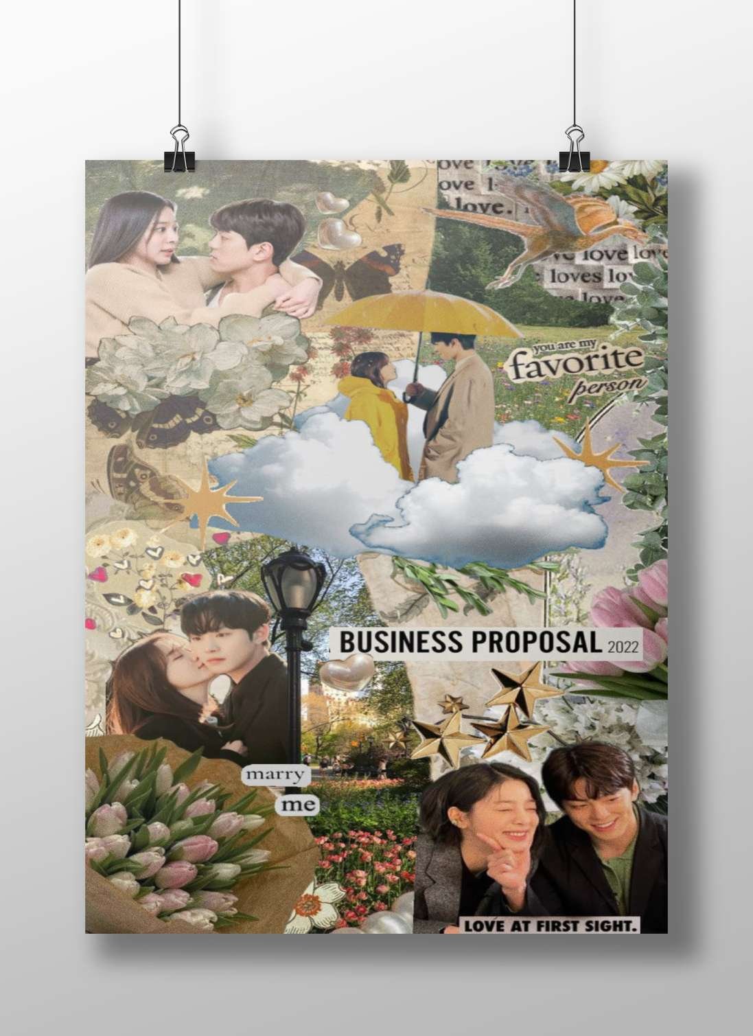 Korean drama "Business Proposal" (2022) Main Subject: Korean drama "Business Proposal" (2022) Matte BoizzBoard rigid print —