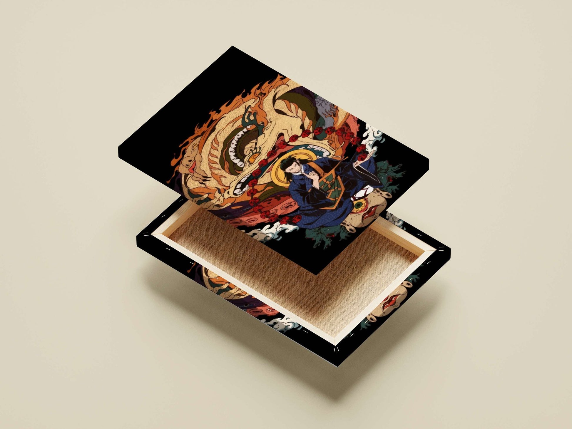 Gyomei Himejima (Demon Slayer character) Main Subject: Gyomei Himejima (Demon Slayer character) Canvas wall art — Anime wall