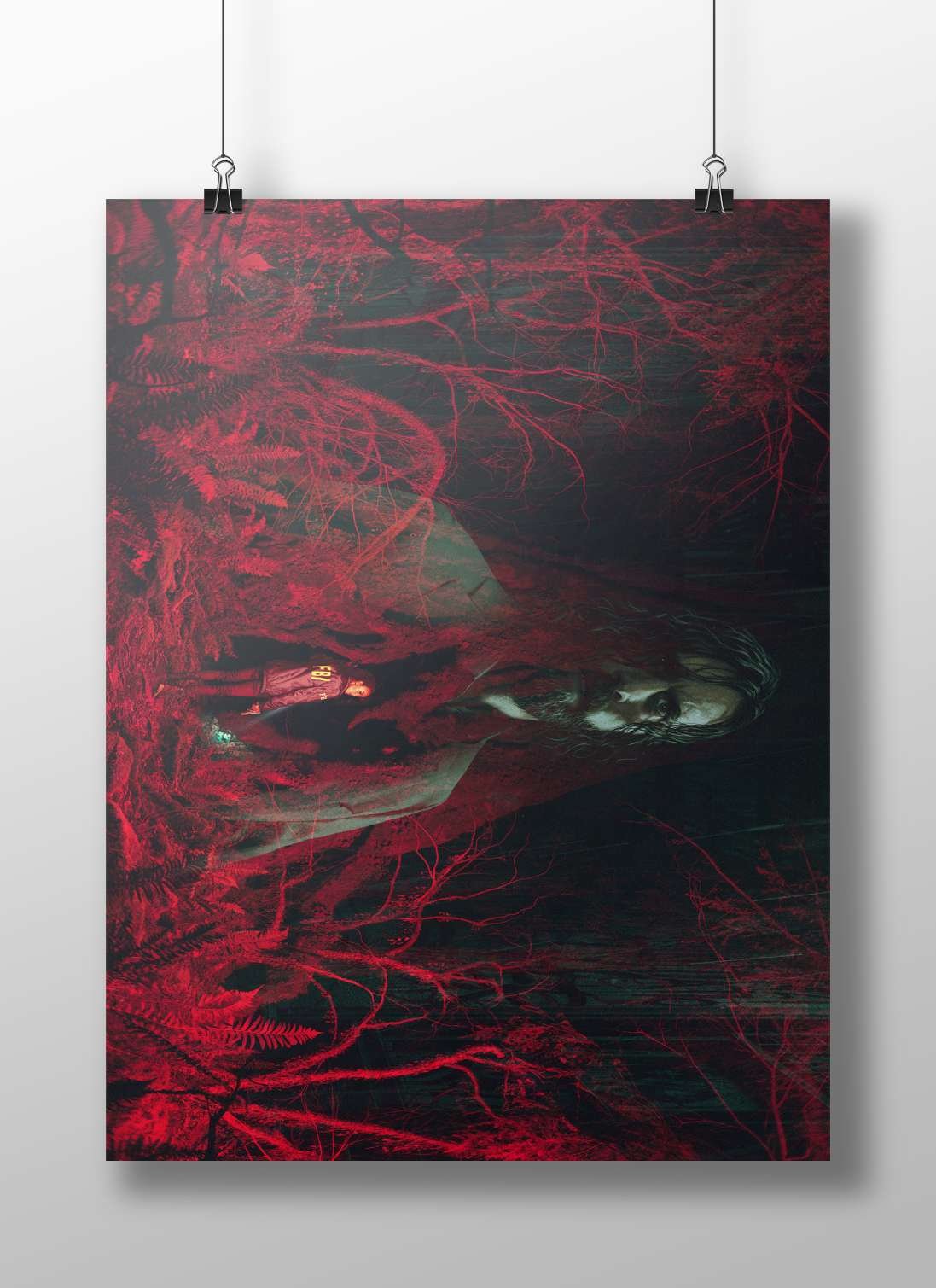 FBI Agent The Forest (Netflix) Modern Digital Matte BoizzBoard rigid print — Hollywood wall art India | PosterBoizz