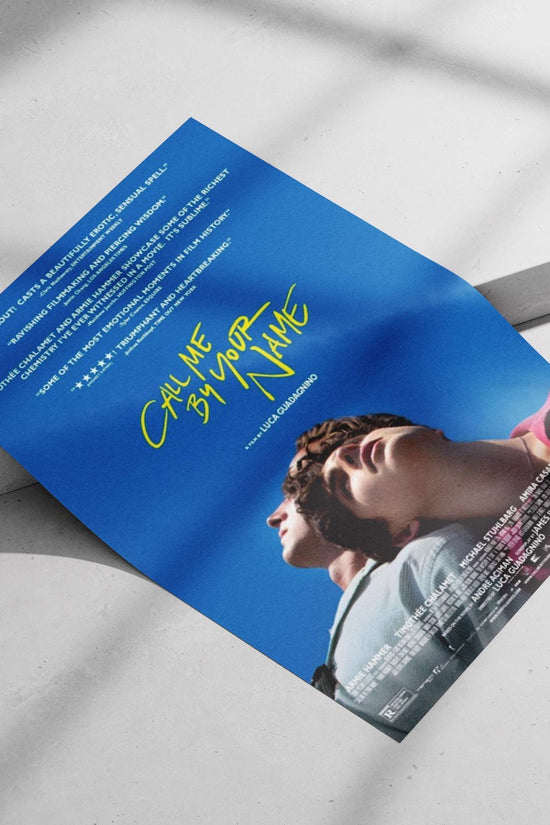 Call Me by Your Name (the movie) Elio - Love Letter To Italy Poster