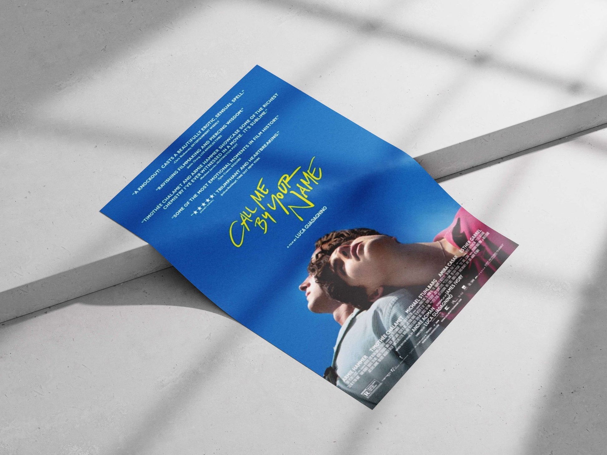 Call Me by Your Name (the movie) Elio - Love Letter To Italy Poster