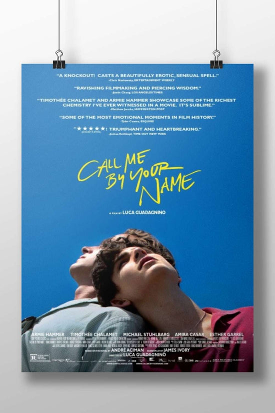 Call Me by Your Name (the movie) Elio - Love Letter To Italy Poster