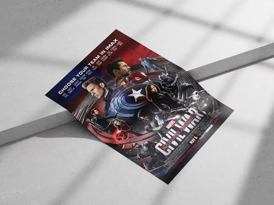 Captain America: Civil War (Marvel Cinematic Universe film) Steve Rogers - First Avenger Poster